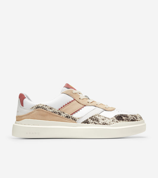 ColeHaan-GrandPrø Rally Mix Sneaker-w22918-Naga Snake Print-Oat