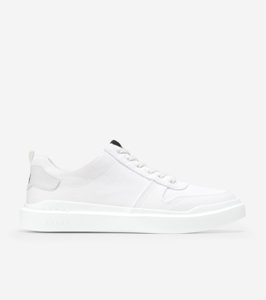 ColeHaan-GrandPrø Rally Canvas Court Sneaker-w23228-Optic White-Black