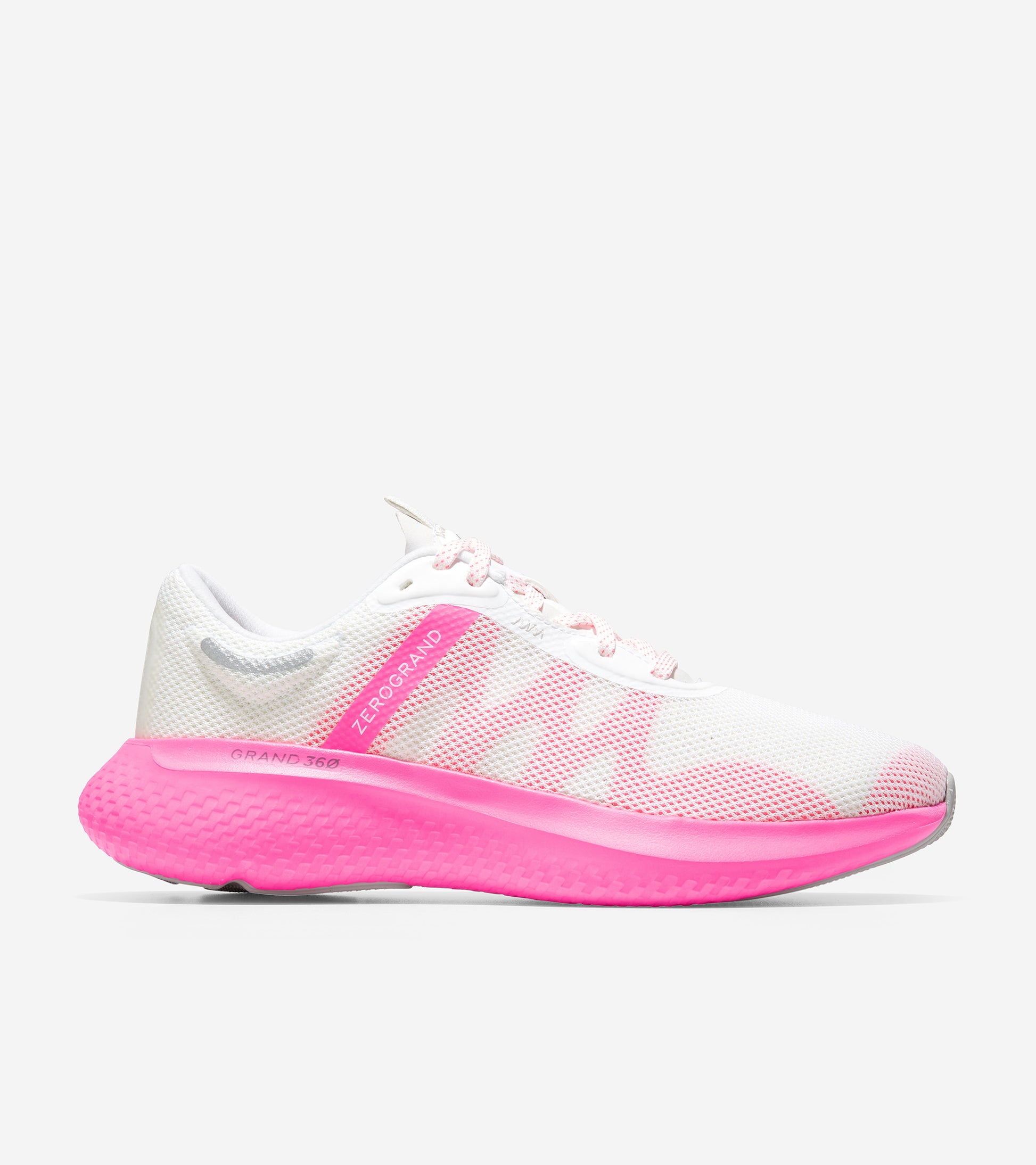 ColeHaan-ZERØGRAND Outpace 2 Running Shoe-w23319-White-Neon Fuschia