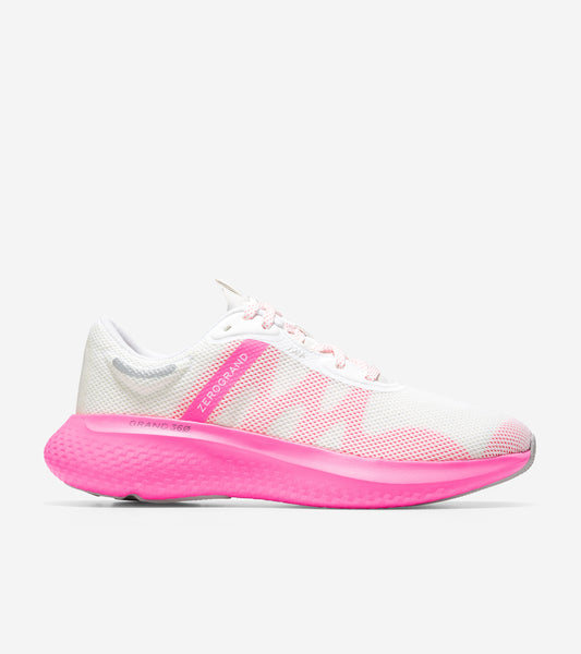 ColeHaan-ZERØGRAND Outpace 2 Running Shoe-w23319-White-Neon Fuschia