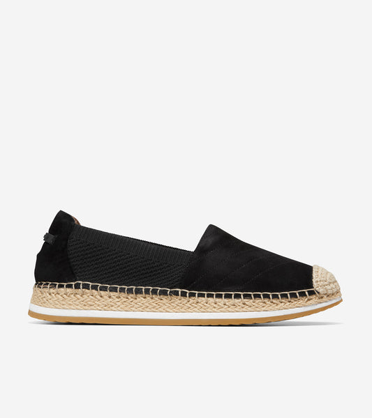 w23438-Cloudfeel Espadrille Loafer-Black