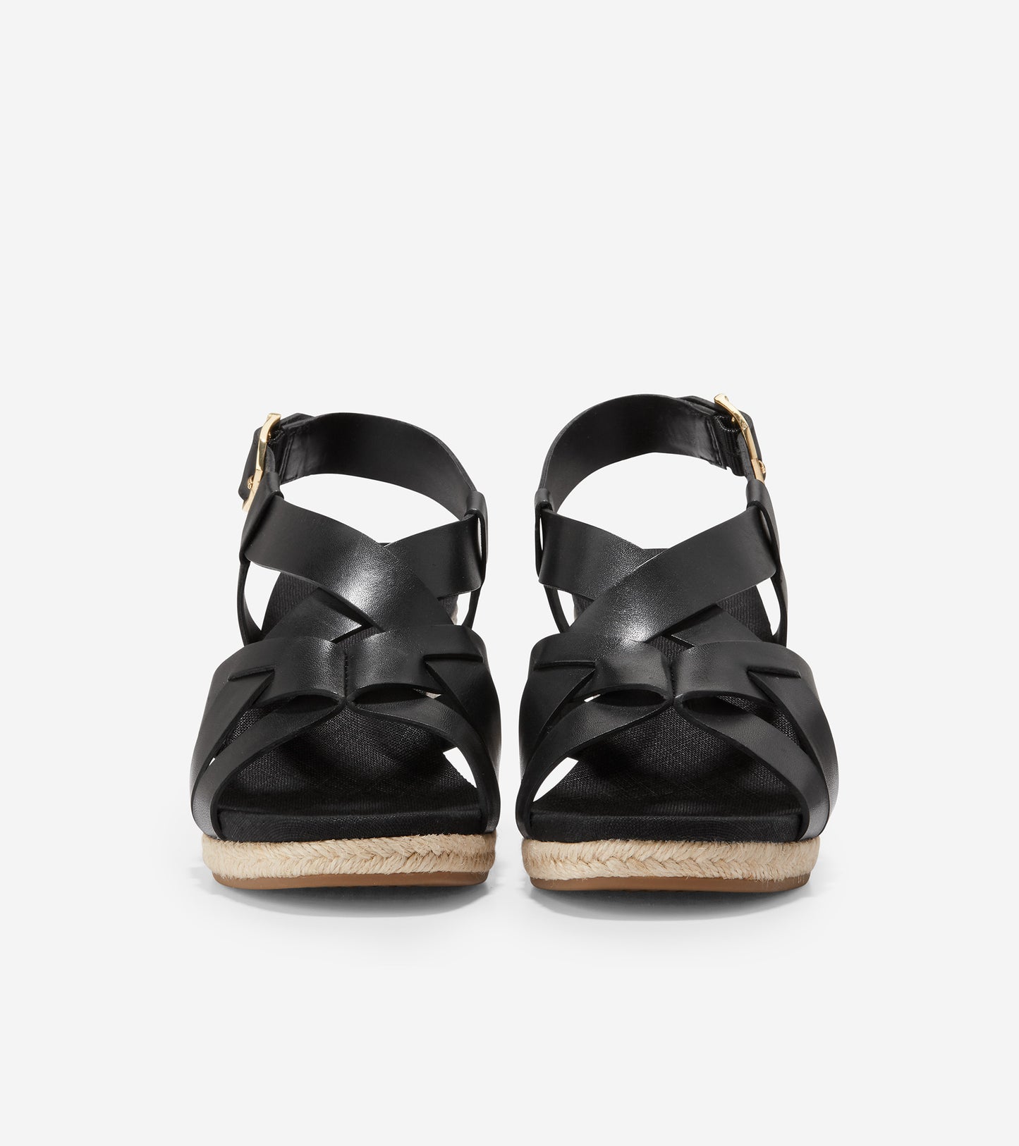 w23573-Crystal Wedge Sandal-Black