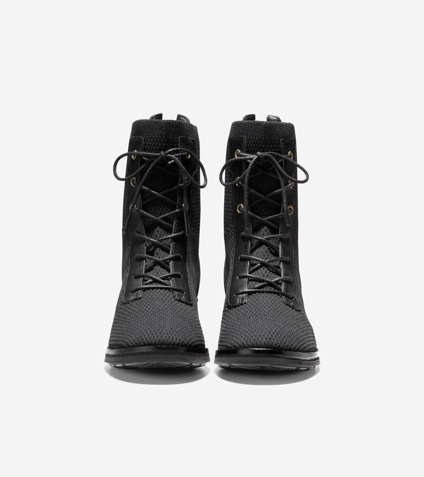 ColeHaan-Piedmont Combat Bootie-w24536-Black Stitchlite™