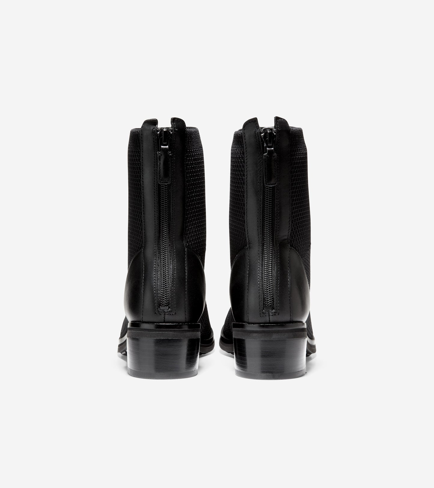 ColeHaan-Piedmont Combat Bootie-w24536-Black Stitchlite™