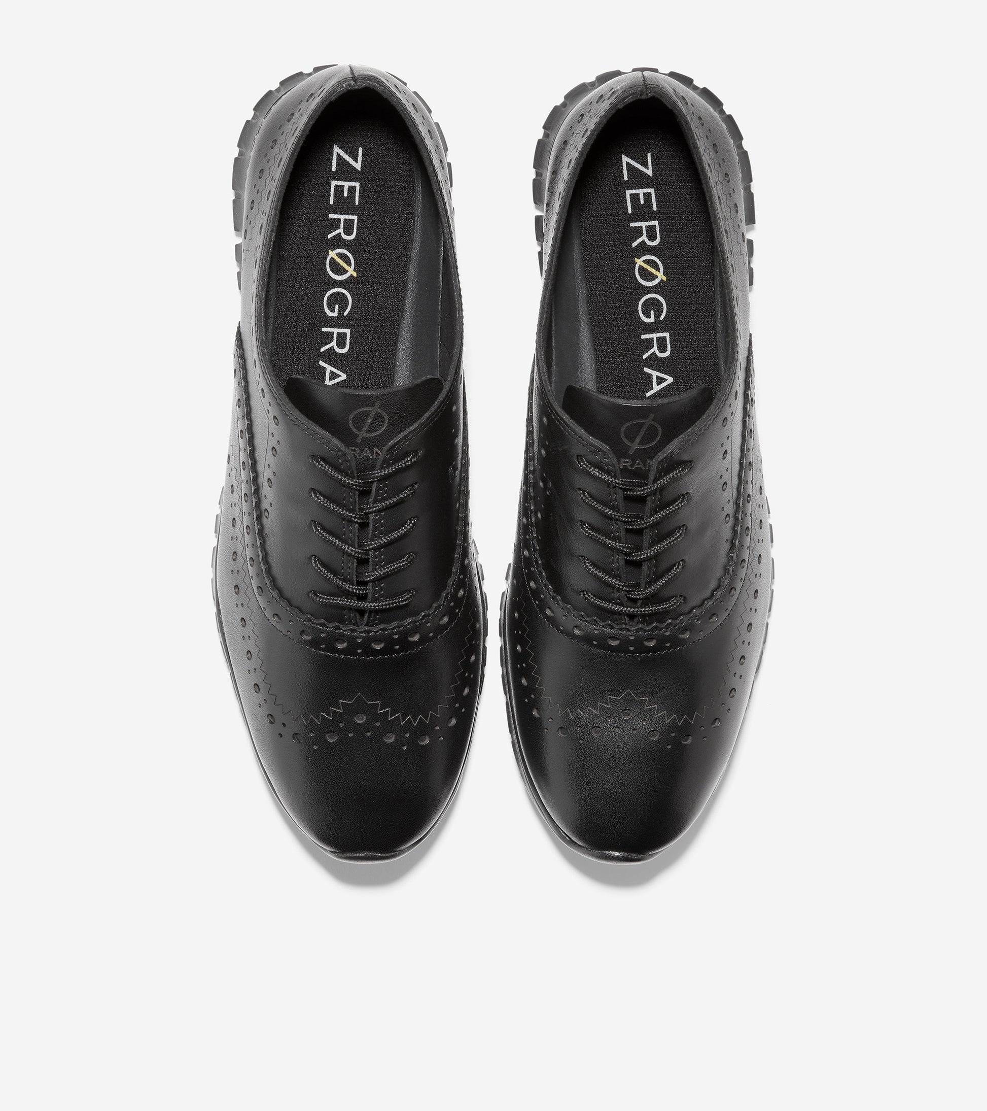 ZERØGRAND Wingtip Oxford-w24567-Black Leather