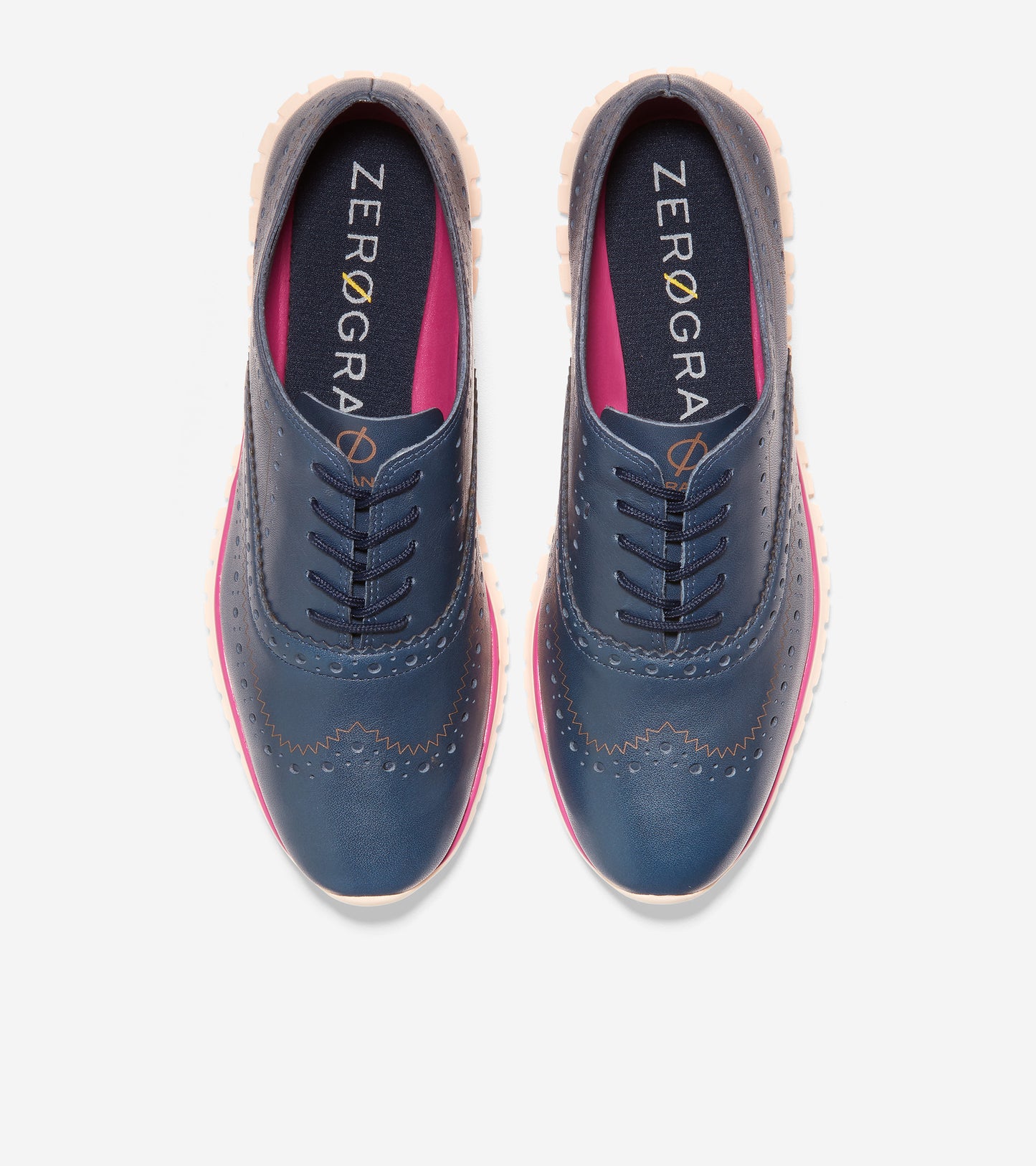 ColeHaan-ZERØGRAND Wingtip Oxford-w24574-Marine Blue Leather