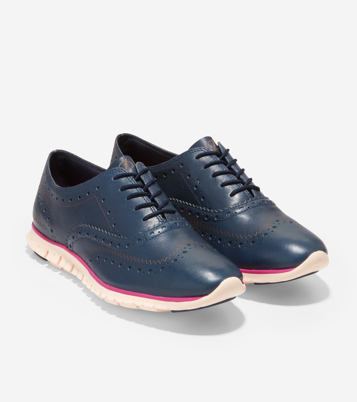 ColeHaan-ZERØGRAND Wingtip Oxford-w24574-Marine Blue Leather