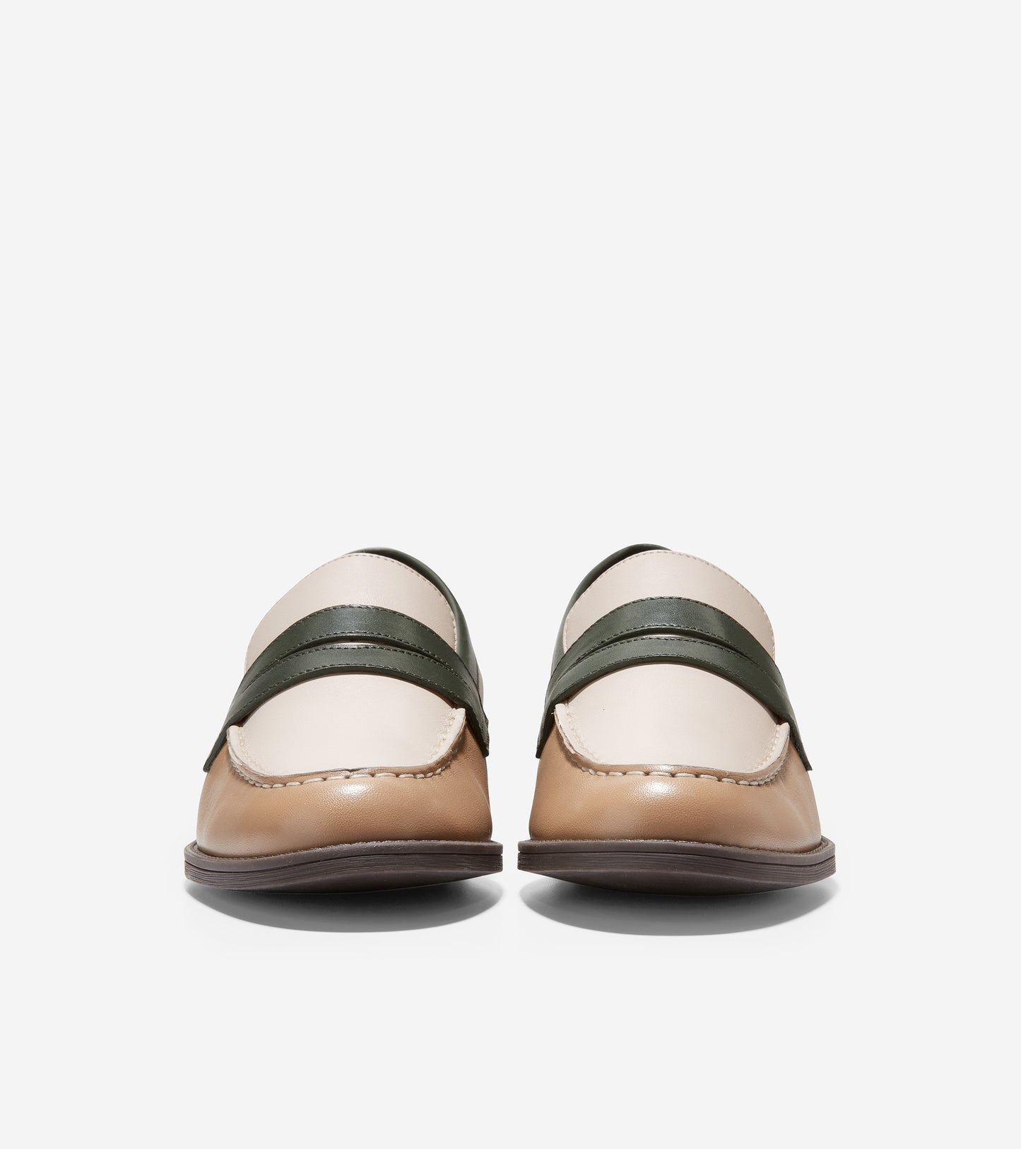 w24678-Sophia Loafer-Ivory-Dark Kombu Green