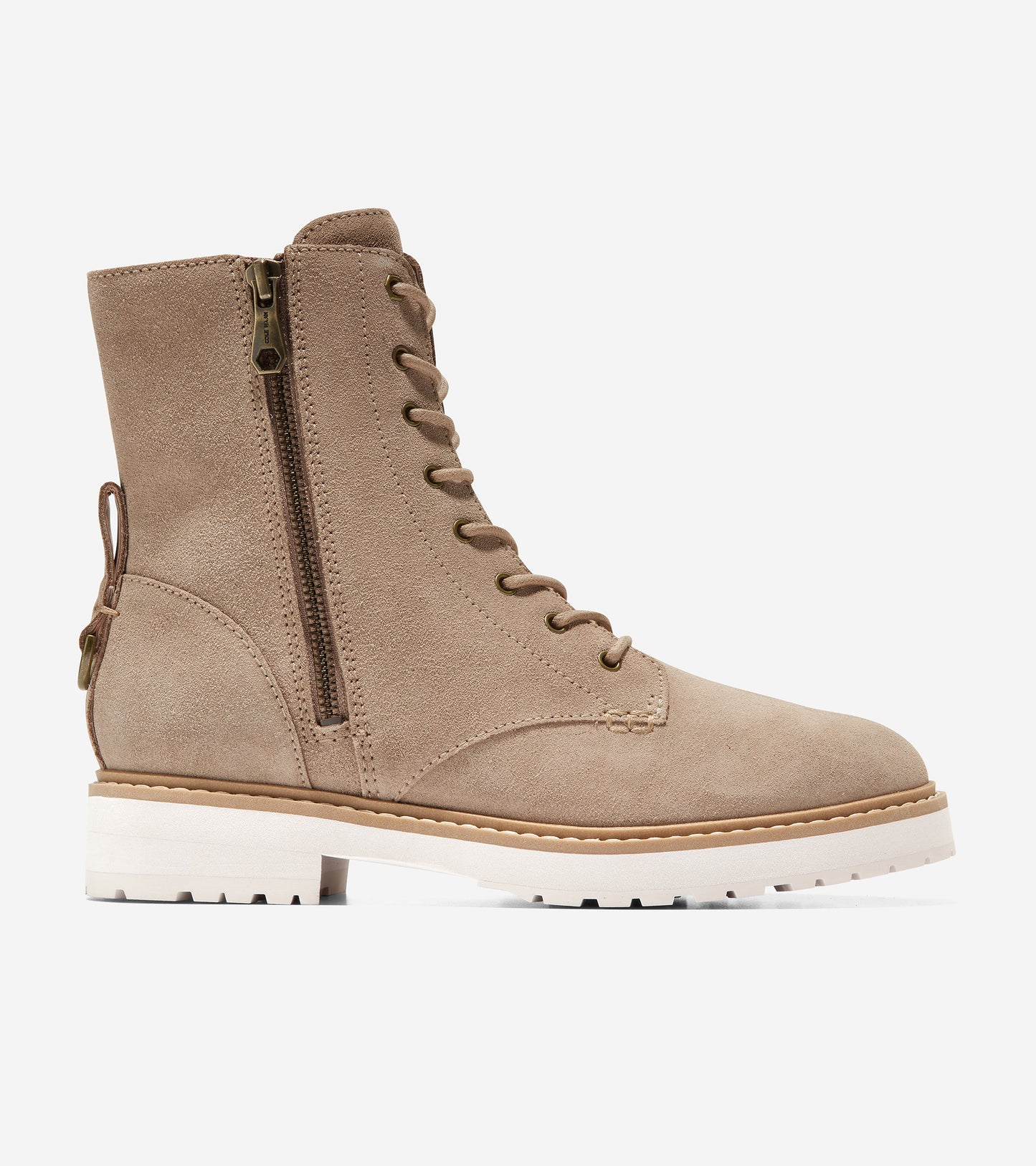 W24848-Women's Greenwich Lace-Up Bootie-Latte-Antique Brass