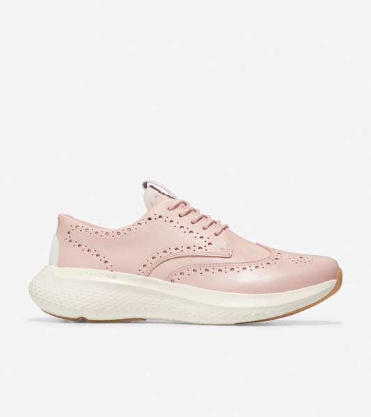 w25118-ZERØGRAND Changepace Wingtip Sneaker-Peach Whip