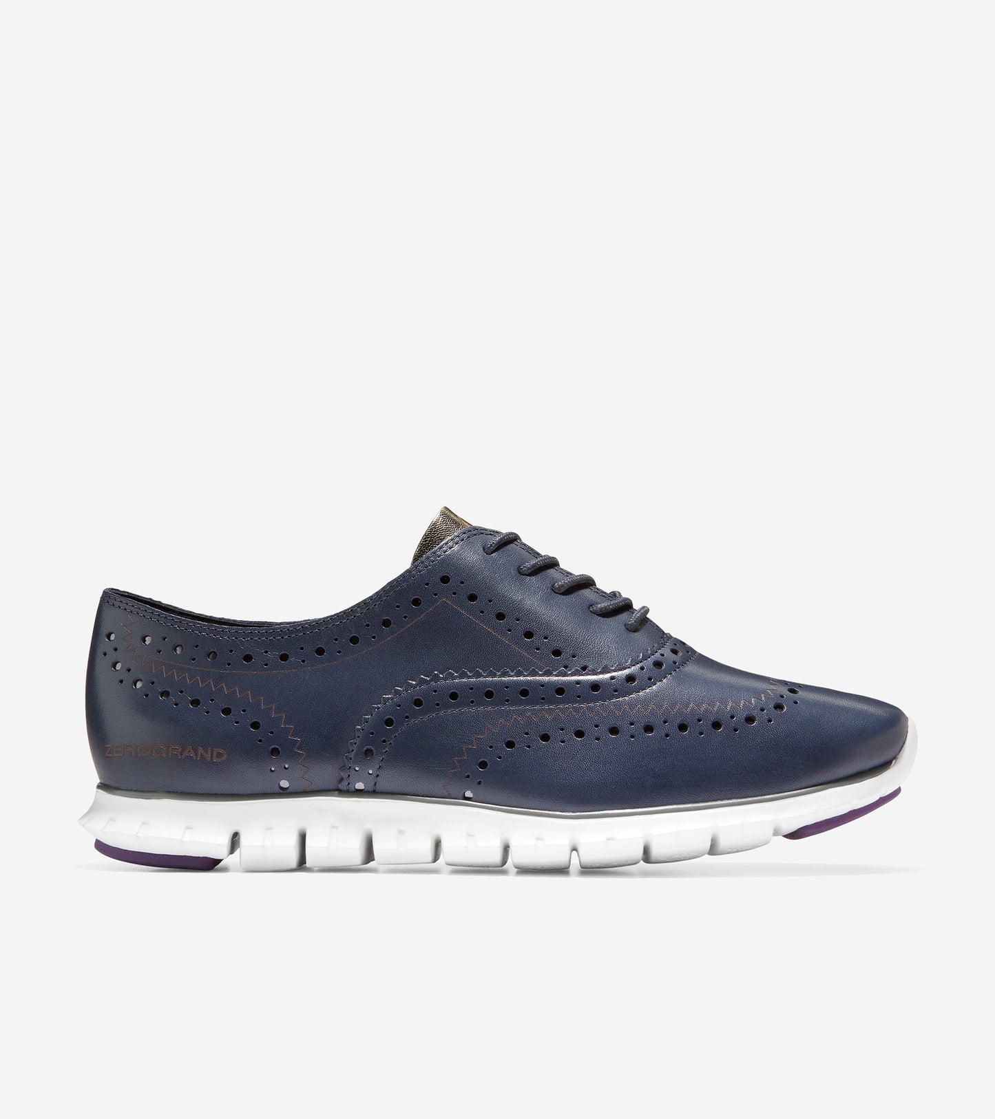 w25148-ZERØGRAND Wingtip Oxford-Blue Nights Leather