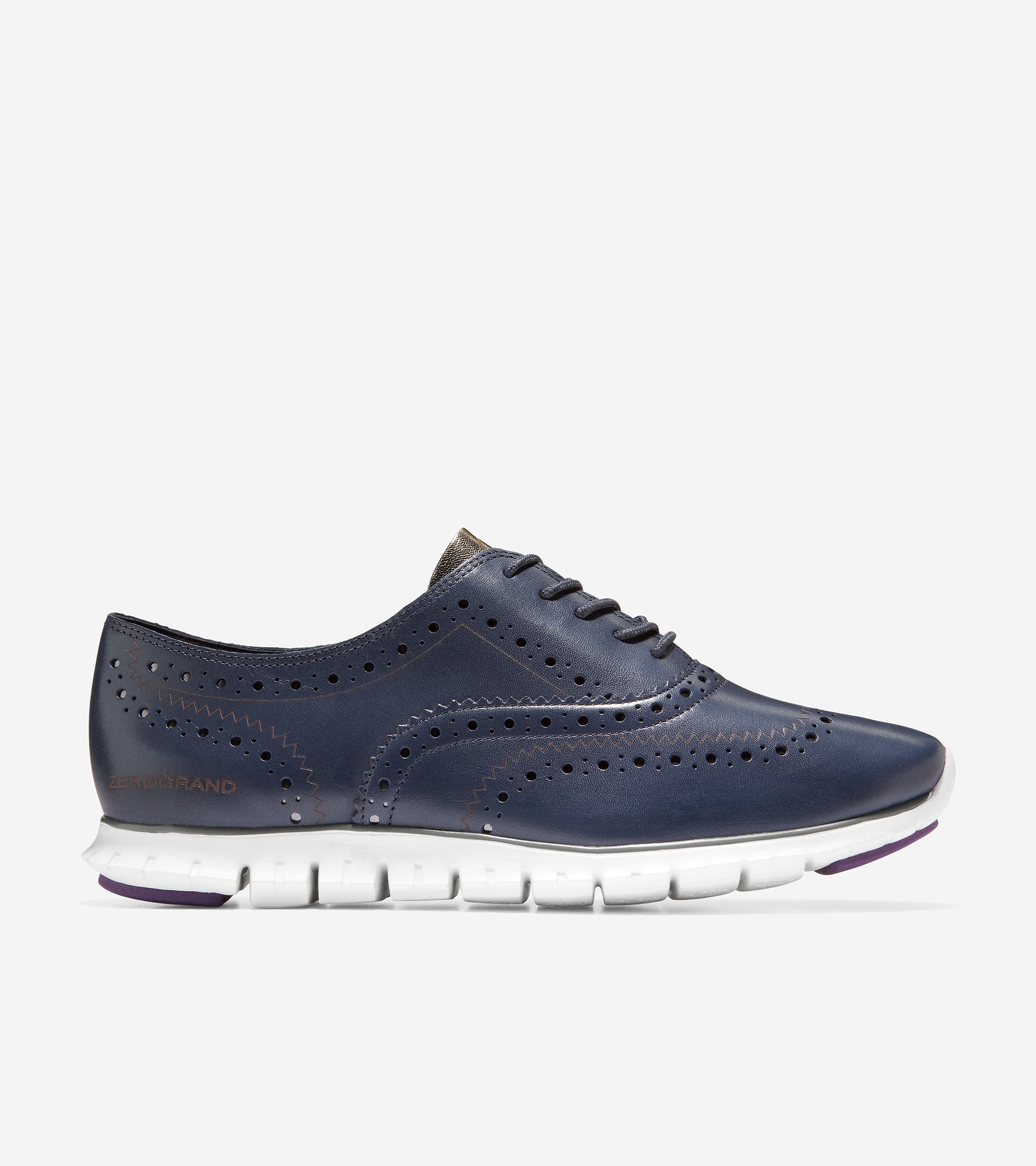 w25148-ZERØGRAND Wingtip Oxford-Blue Nights Leather