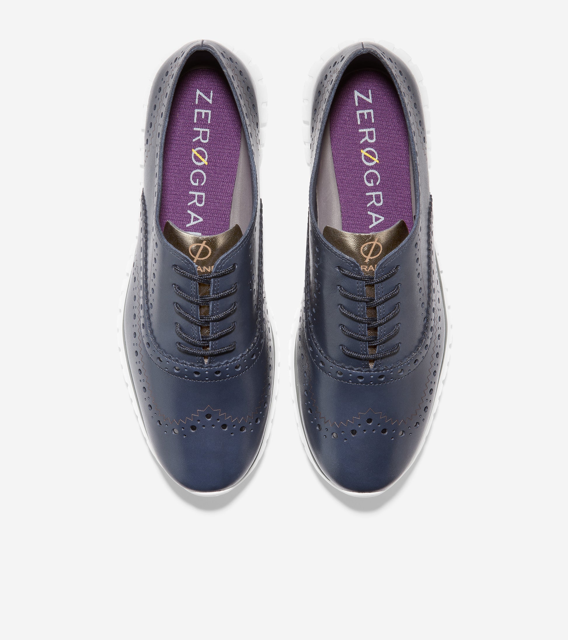 w25148-ZERØGRAND Wingtip Oxford-Blue Nights Leather