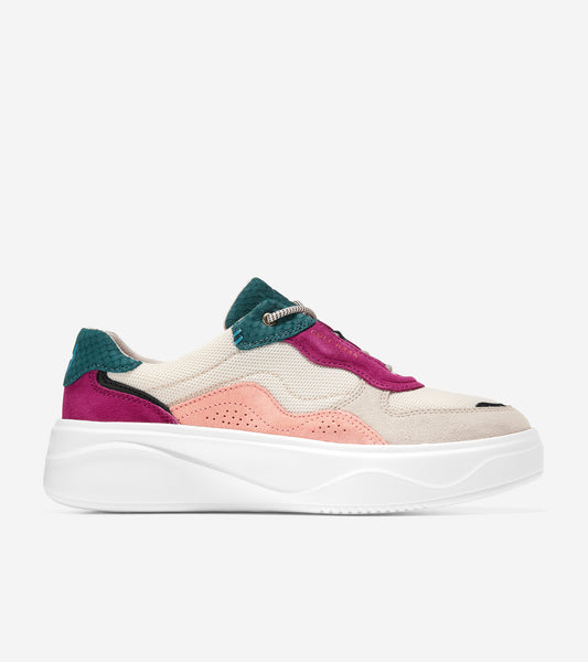W25287-Grandprã¸ Ultra Sneaker-Birch-Deep Teal-Fuchsia