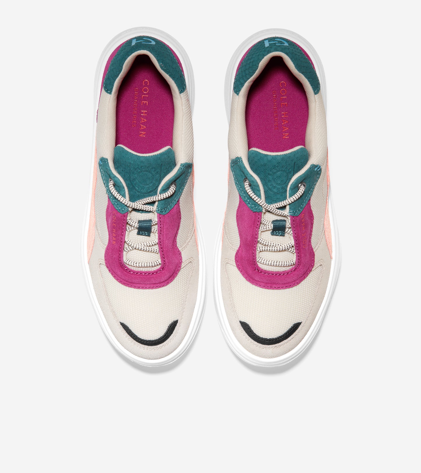 W25287-Grandprã¸ Ultra Sneaker-Birch-Deep Teal-Fuchsia