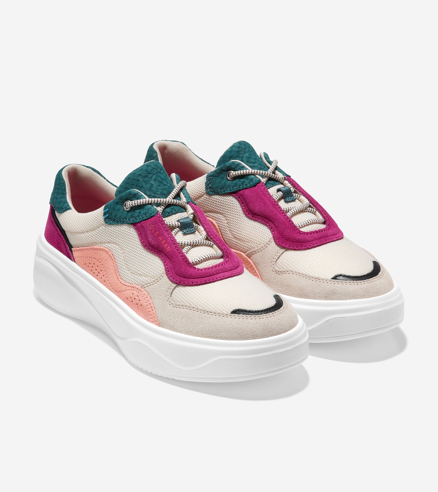 W25287-Grandprã¸ Ultra Sneaker-Birch-Deep Teal-Fuchsia