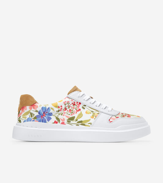 W25323-Grandprã¸ Rally Court Sneaker-Floral Print-White