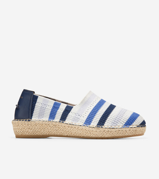 w25438-Cloudfeel Espadrille-Ocean-Blanc de Blanc-Cobalt Stitchlite™
