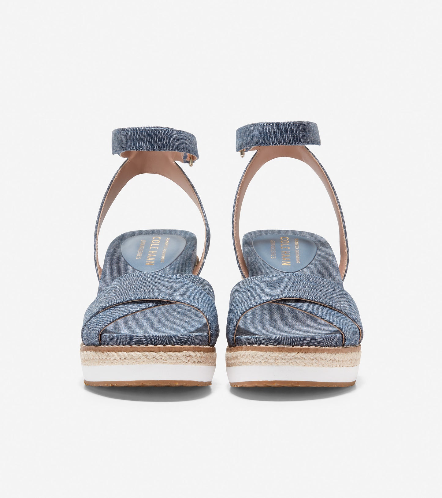 w25763-Cloudfeel Espadrille Wedge Sandal-Dark Chambray