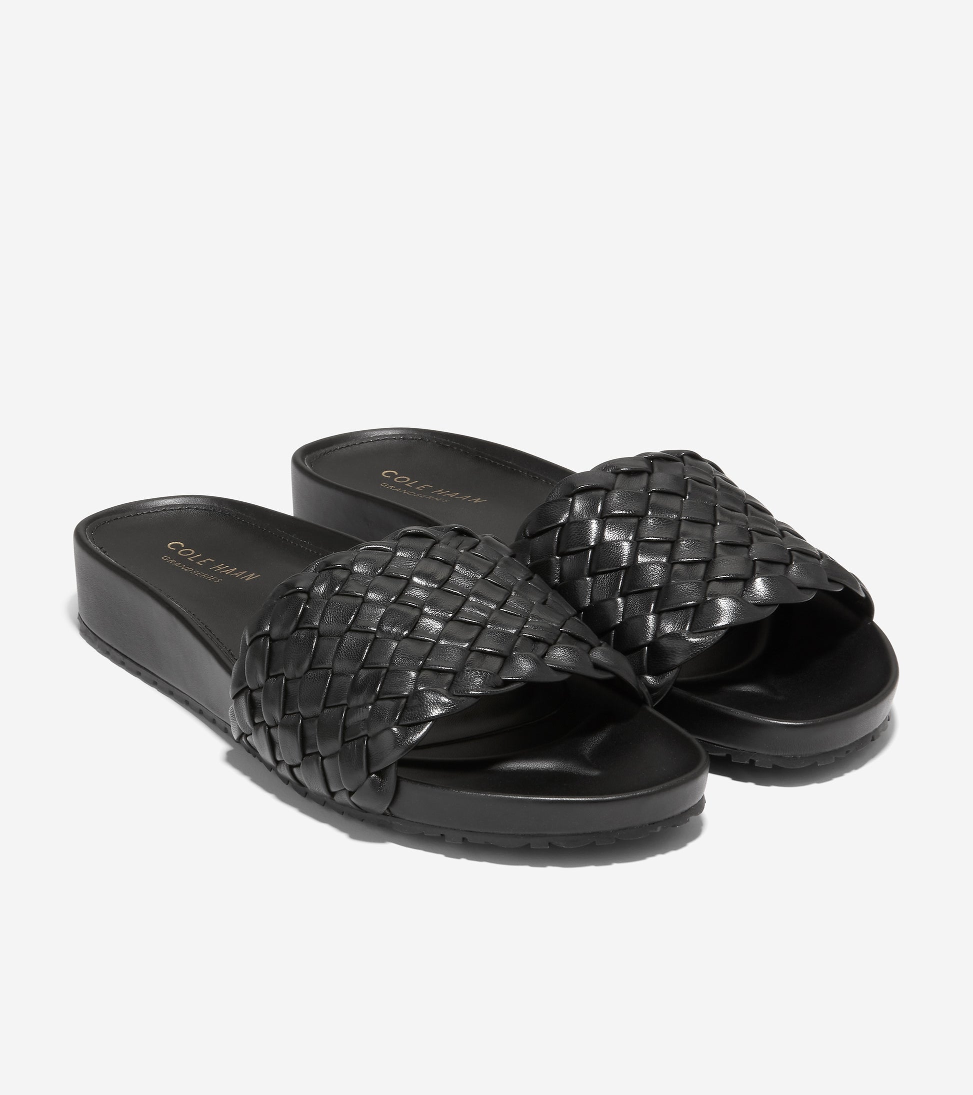 W25883-Mojave Slide Sandal-Black Leather