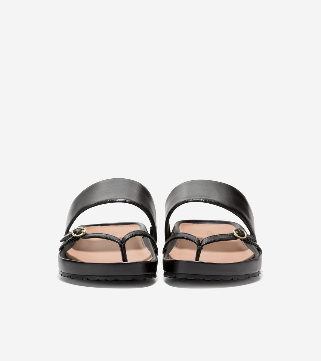 w25886-Milani Thong Sandal-Black Leather