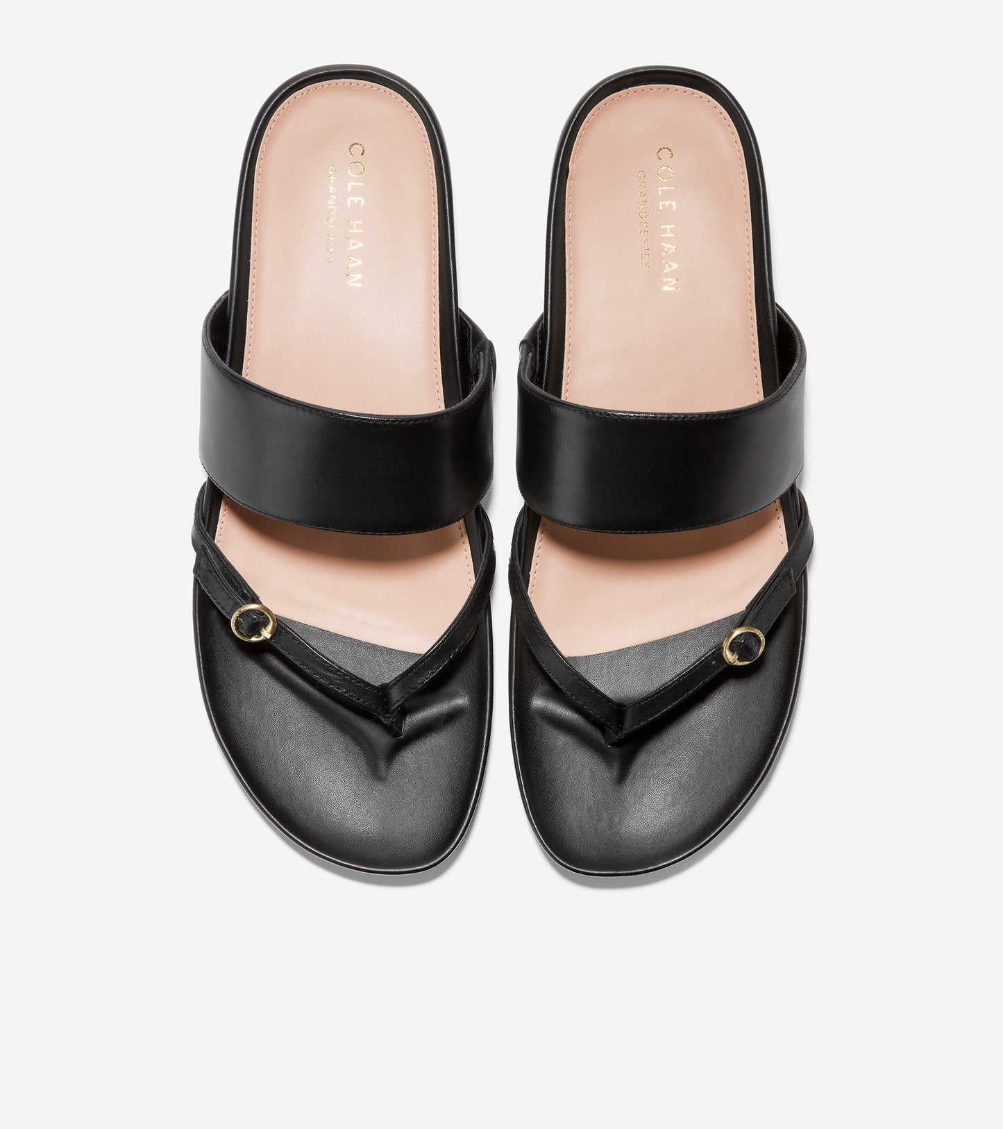 w25886-Milani Thong Sandal-Black Leather