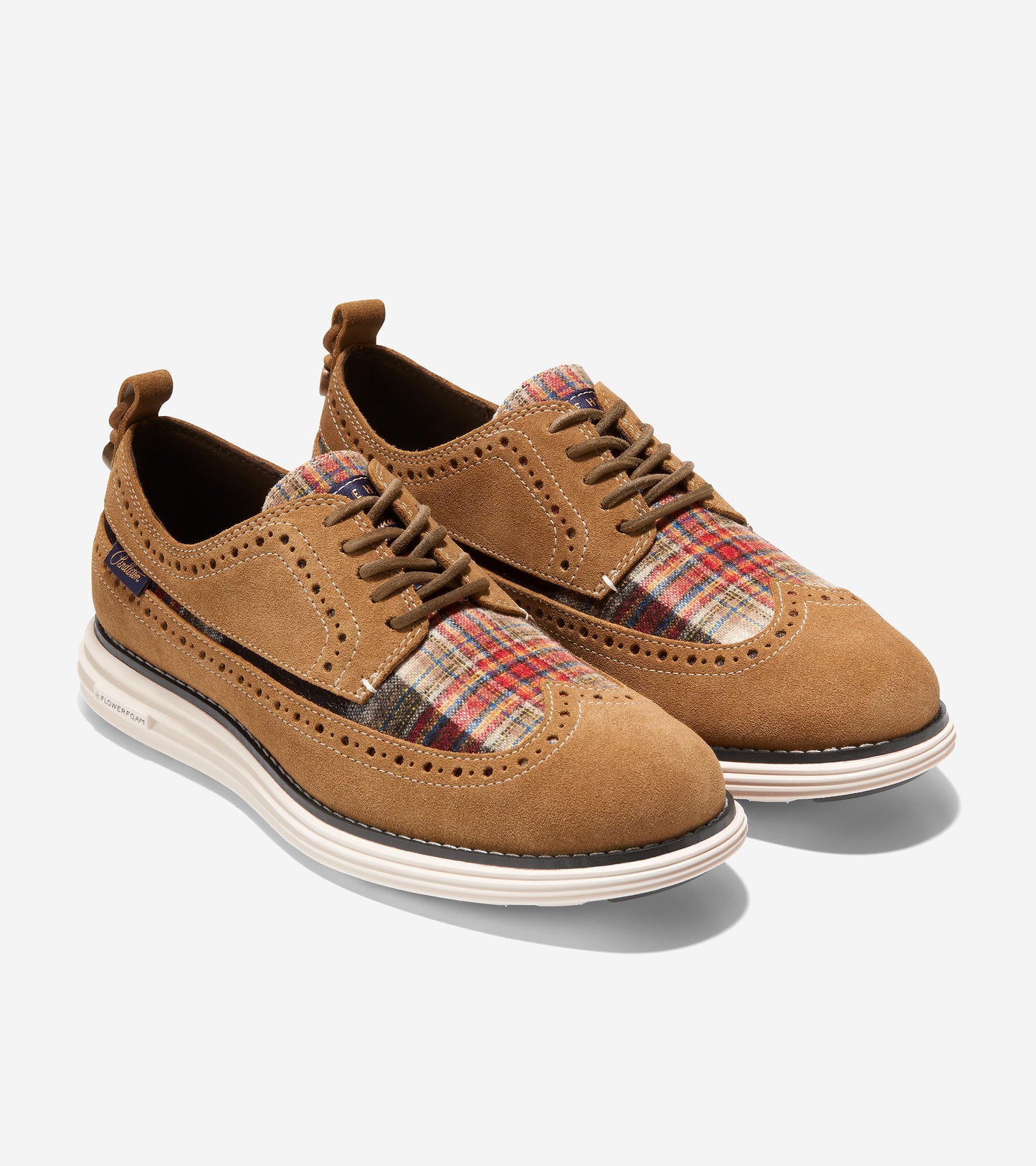 W26119-Women's Cole Haan x Pendleton ØriginalGrand Longwing Oxford-Golden Honey-Acadia Plaid