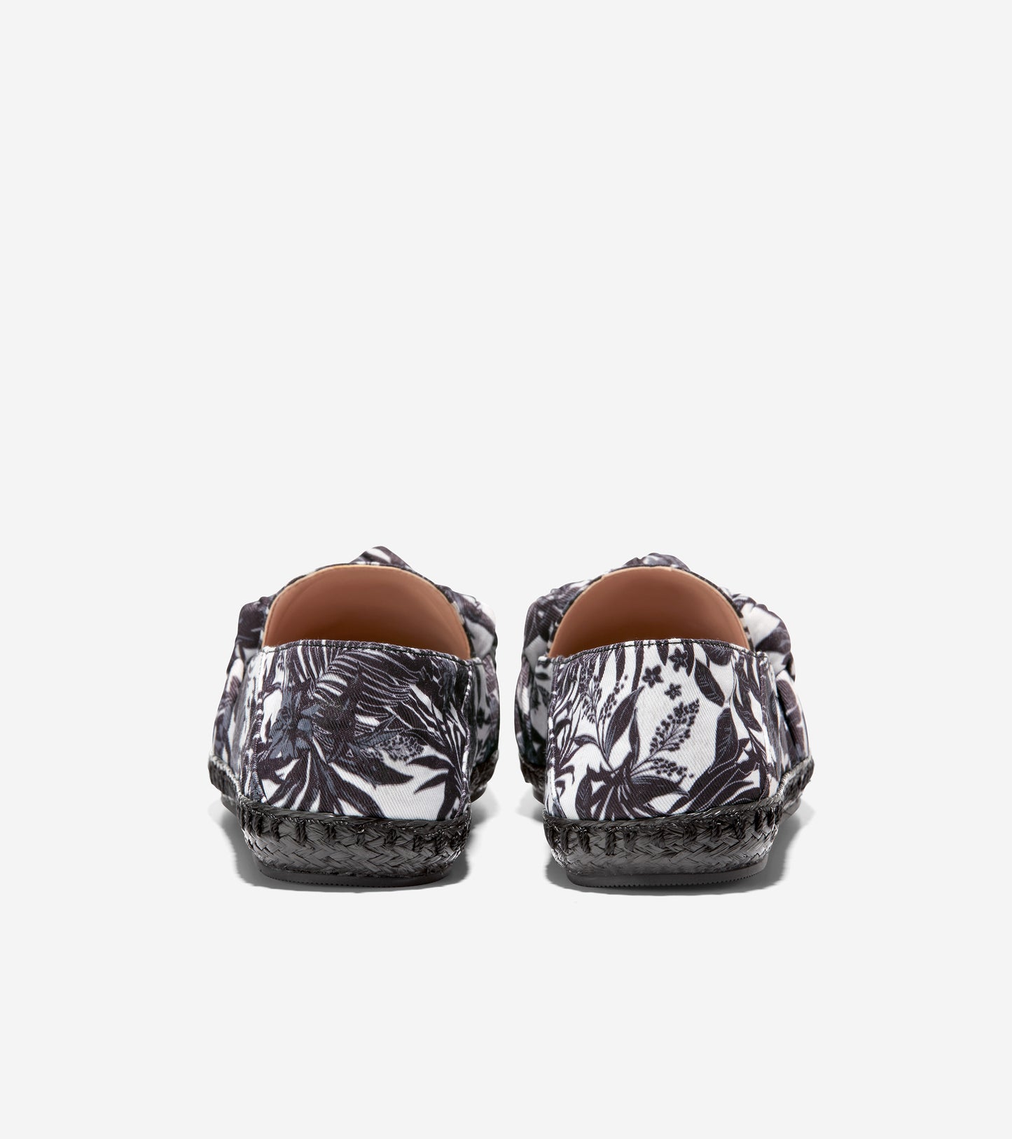 w26287-Women's Cloudfeel Knotted Espadrille-Black-Ivory Beverly Floral Print