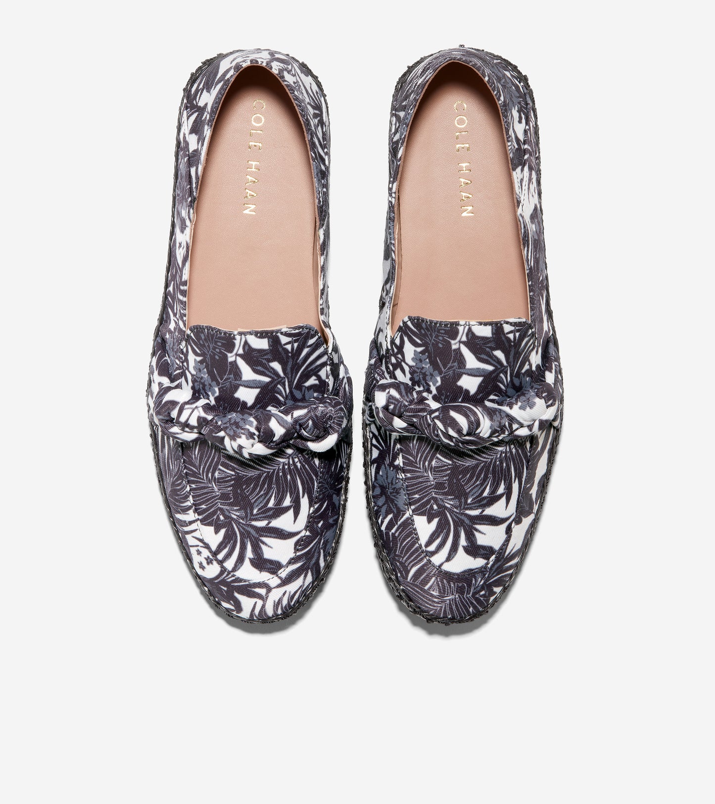 w26287-Women's Cloudfeel Knotted Espadrille-Black-Ivory Beverly Floral Print