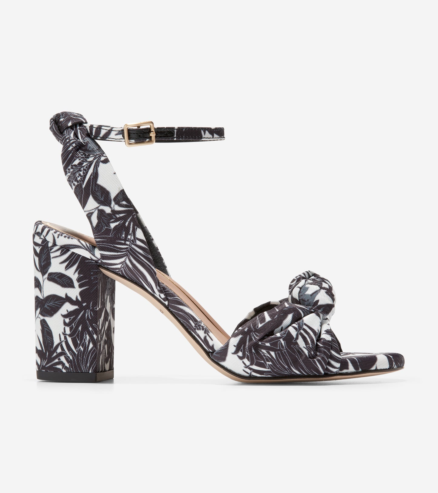 w26292-Women's Kaycee Knotted Sandal-Black-Ivory Beverly Floral Print