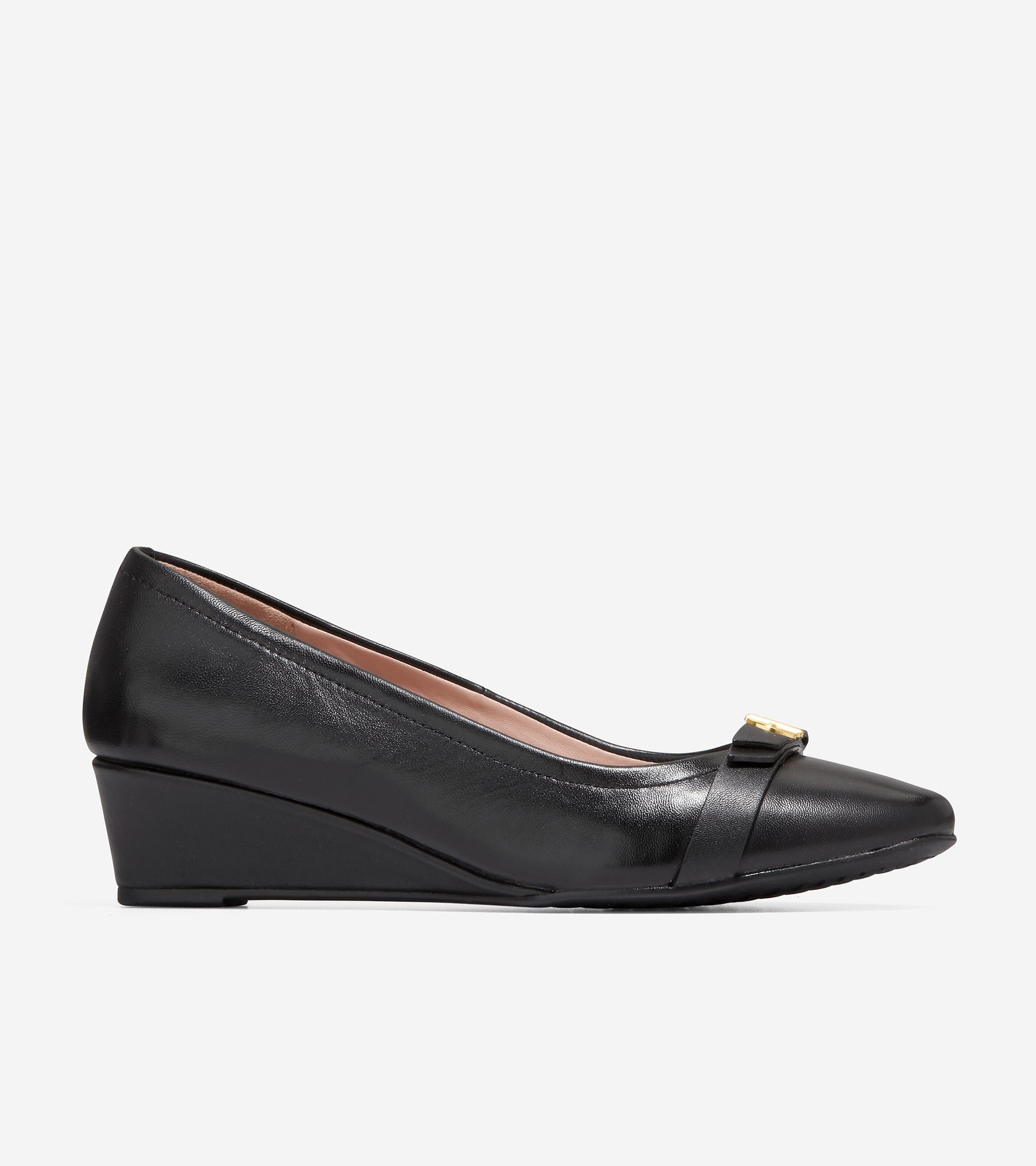 w26394-Malta Wedge-Black Leather