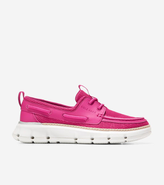 w26612-4.ZERØGRAND Regatta Boat Shoe-Pink Peacock