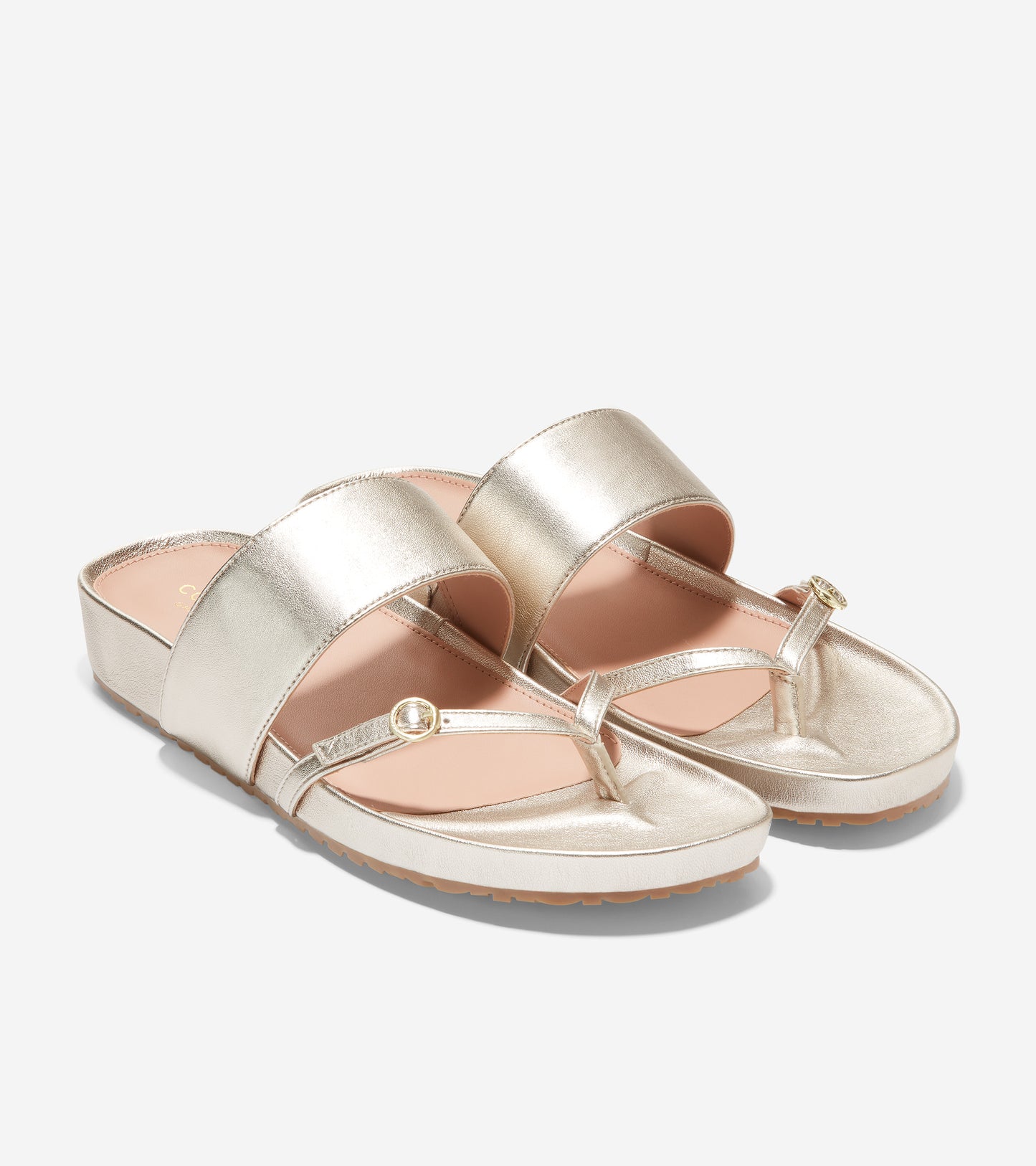 w26615-Milani Thong Sandal-Soft Gold Leather
