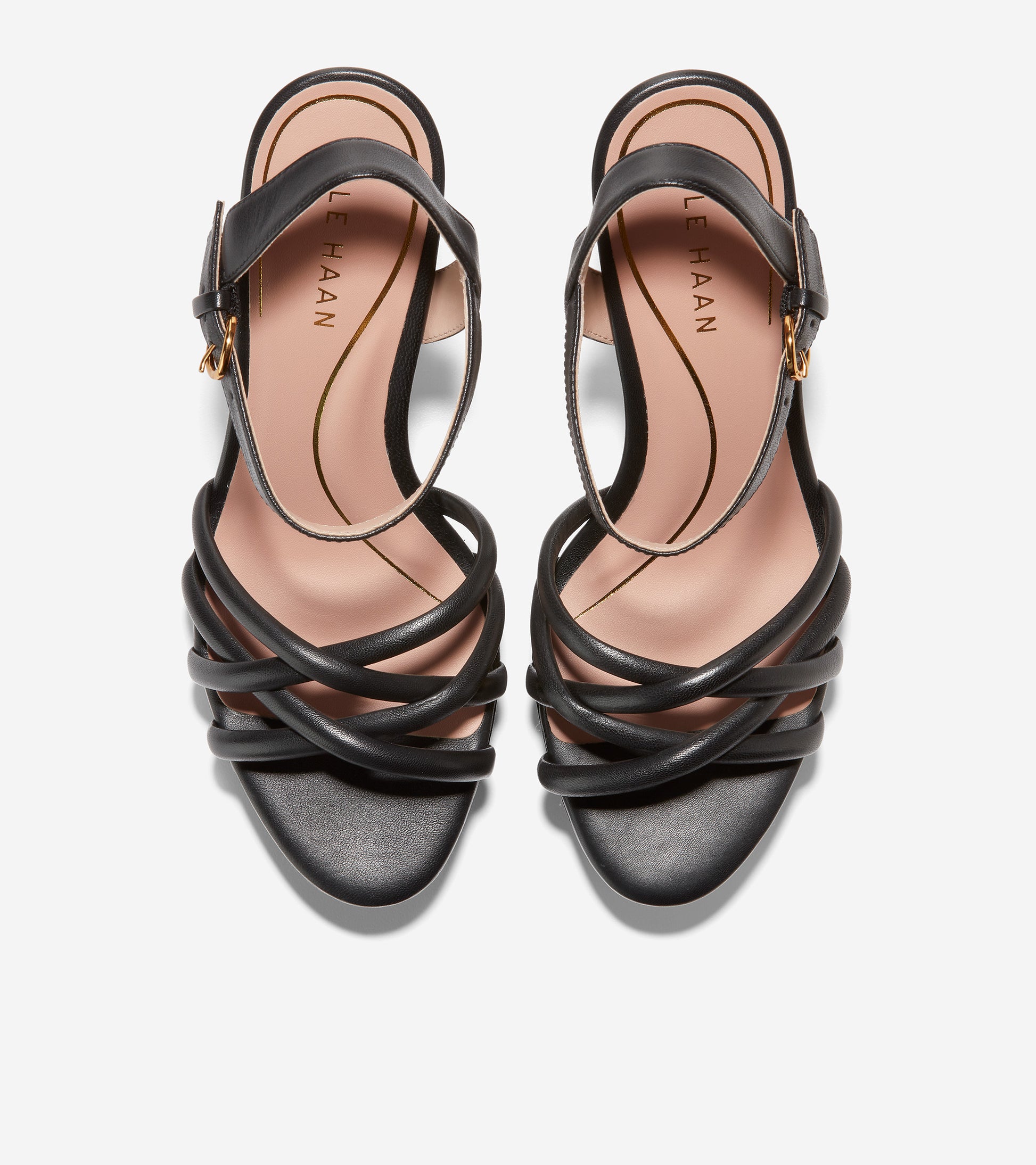 w26804-Grove Platform Sandal-Black Leather