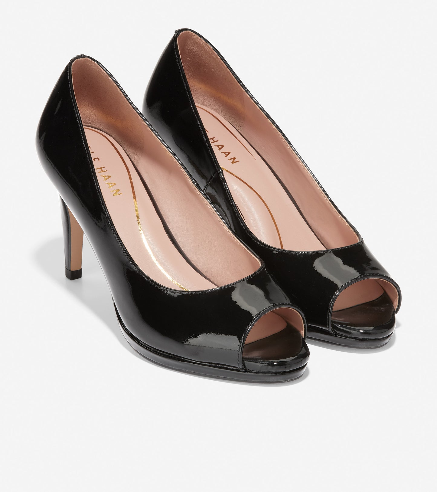 w26814-Women's Drado Peep Toe Platform Pump-Black