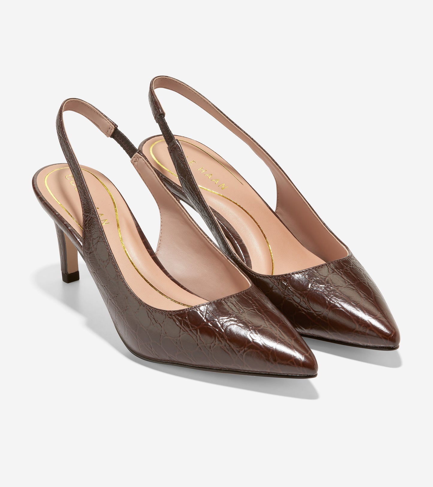 w26831-Women's Vandam Sling Back Pump-Brown Vintage Croc Print