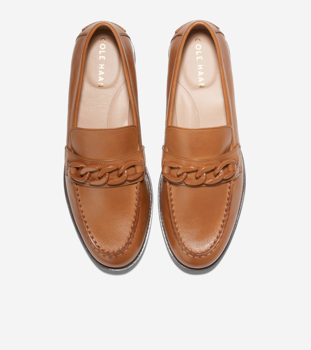 w27245-Women's Stassi Chain Loafer-Pecan Leather