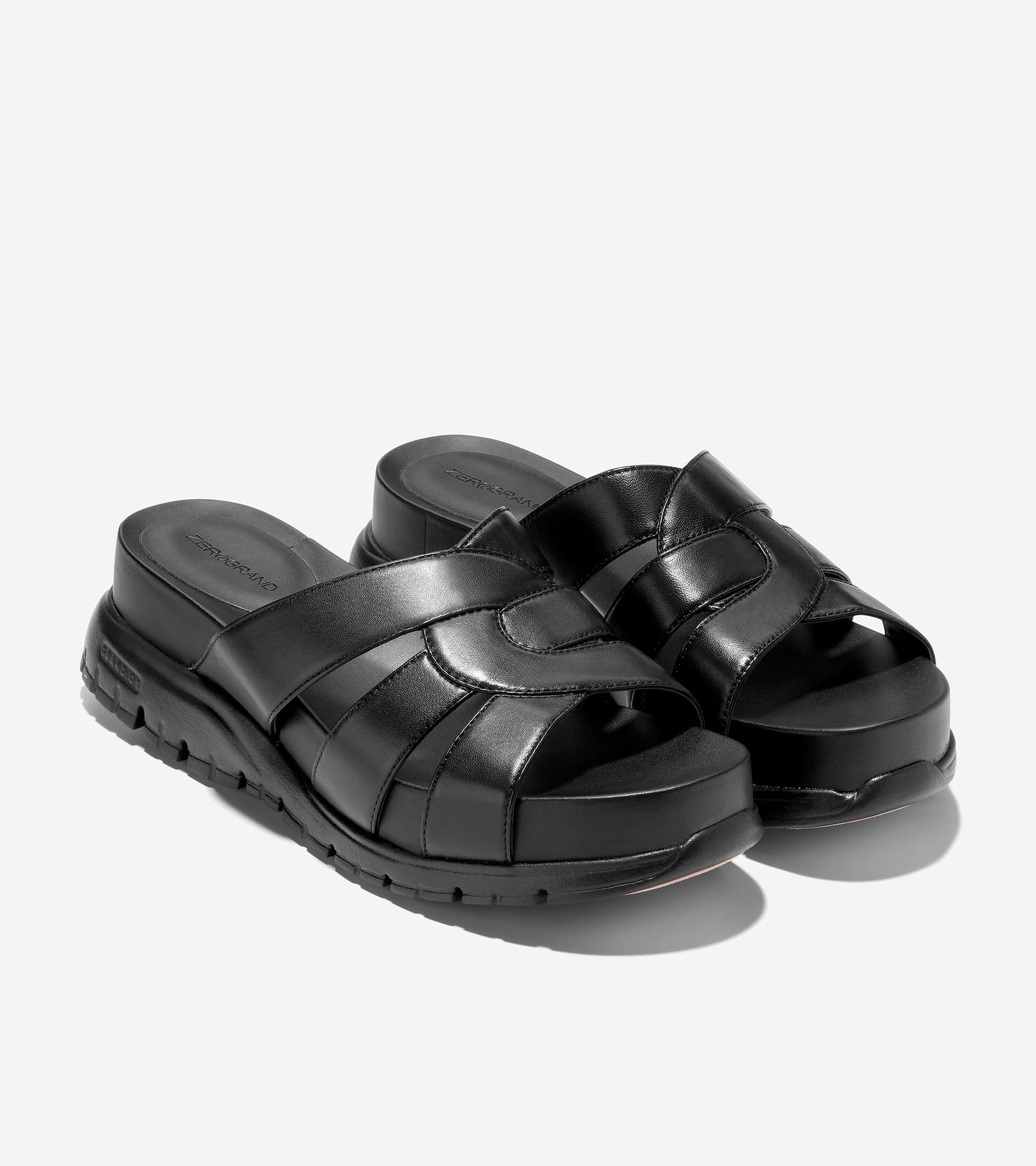 Women's ZERØGRAND Slotted Slide-W27319-Black/Black