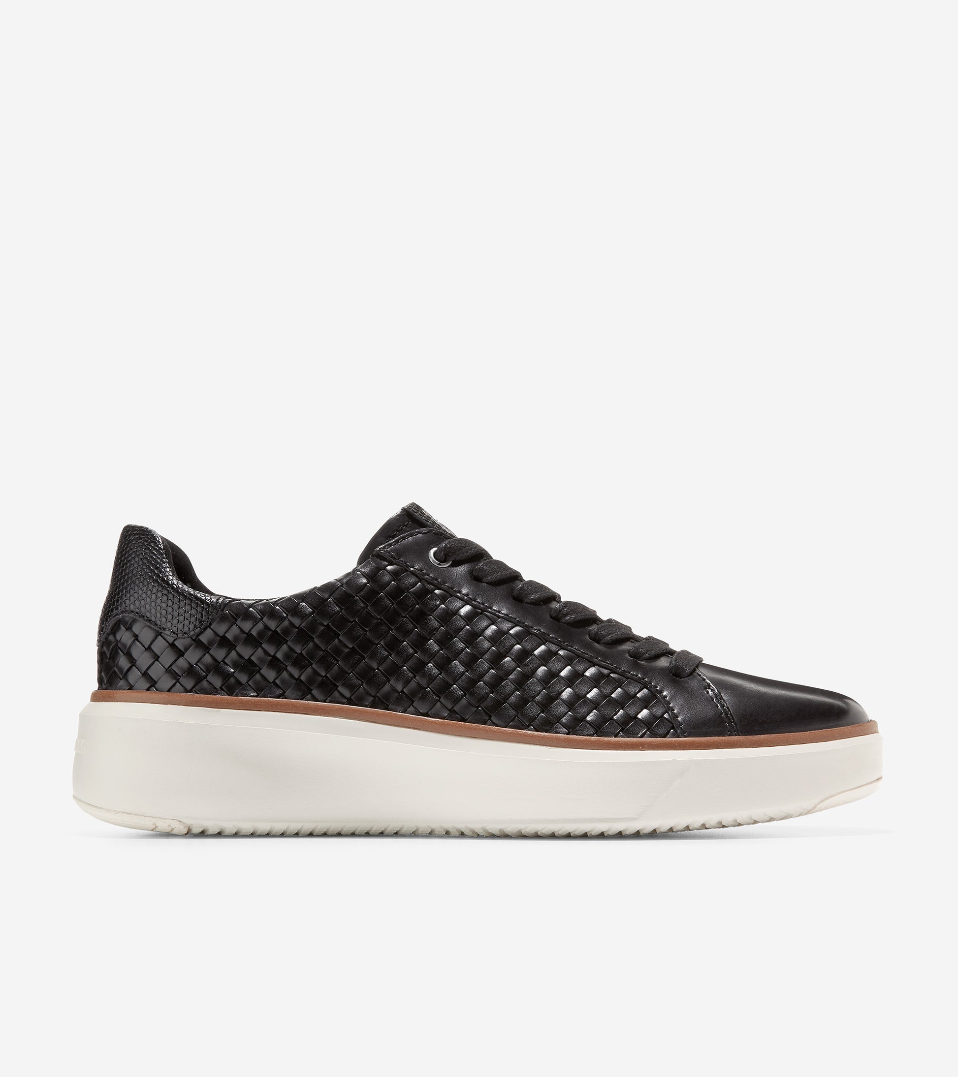 W27589-GrandPrø Topspin Woven Lux Sneaker-Black