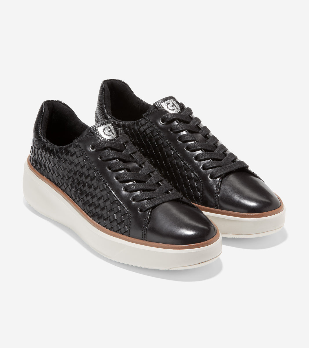 W27589-GrandPrø Topspin Woven Lux Sneaker-Black