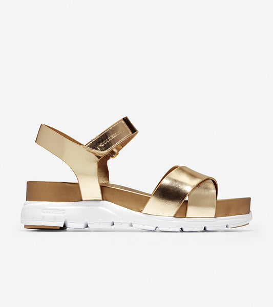 ColeHaan-Zerøgrand Sandal-w11078-Gold