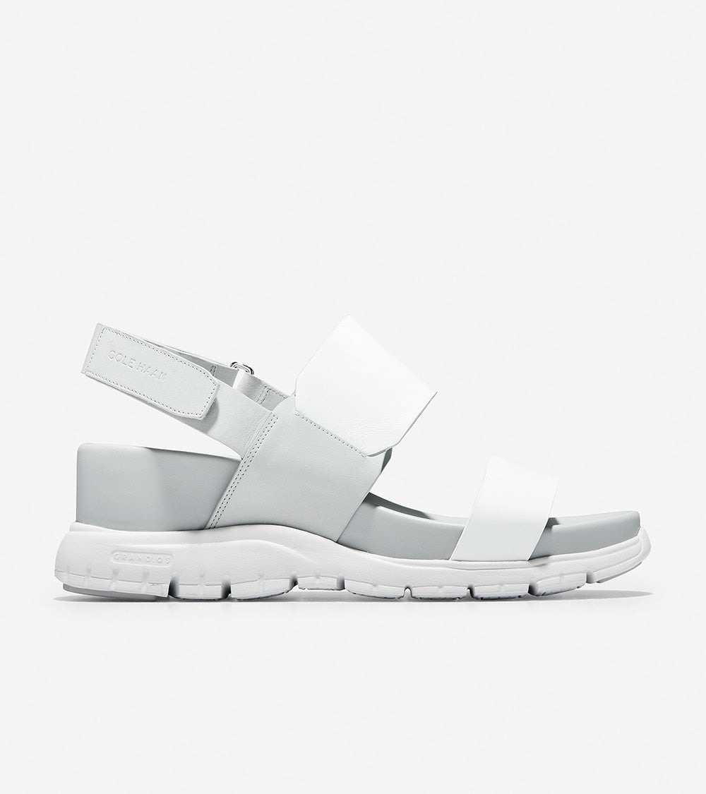 ColeHaan-Zerøgrand Wedge Sandal -w14499-White