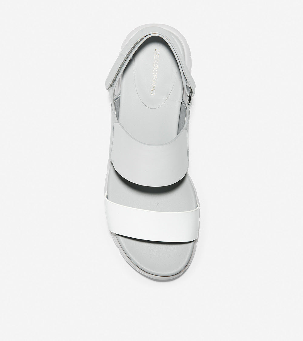 ColeHaan-Zerøgrand Wedge Sandal -w14499-White