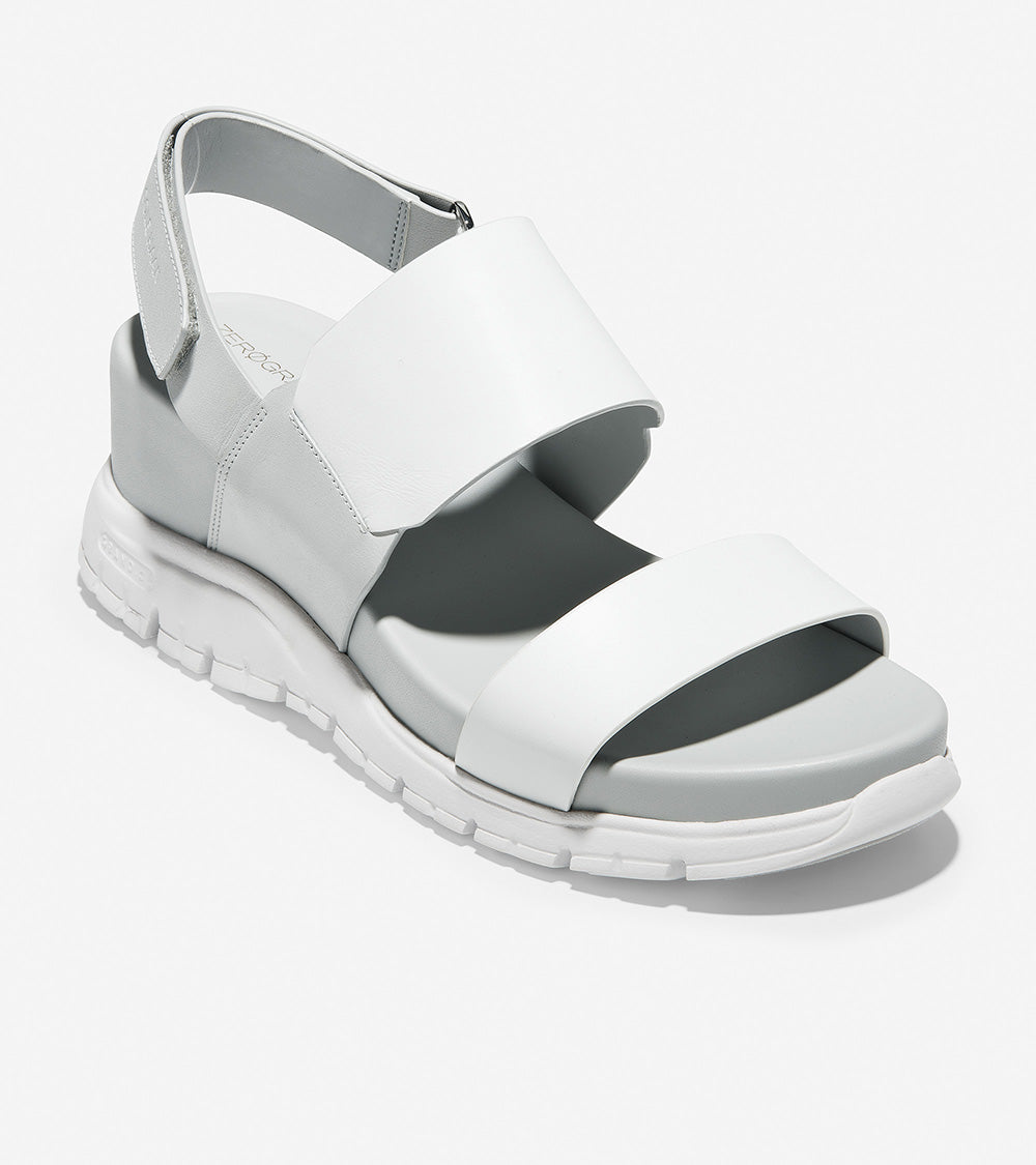 ColeHaan-Zerøgrand Wedge Sandal -w14499-White