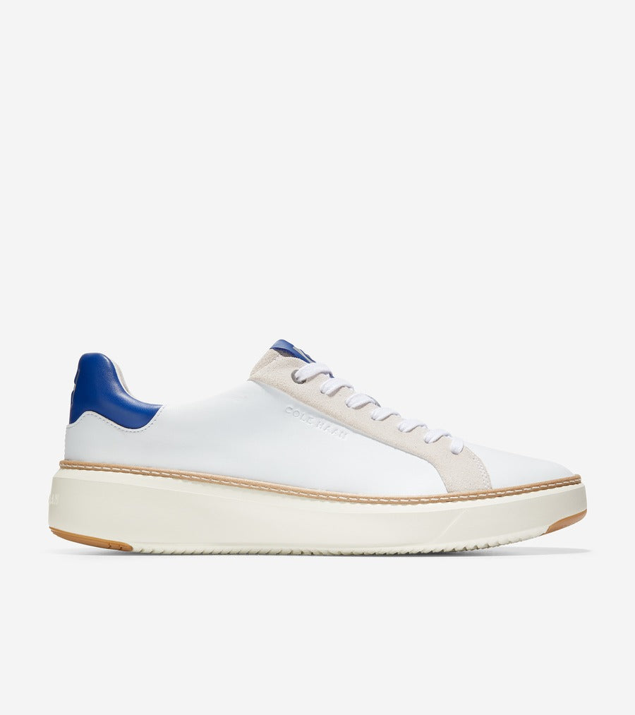ColeHaan-GrandPrø Topspin Sneaker-c34227-Optic White-Pacific Blue