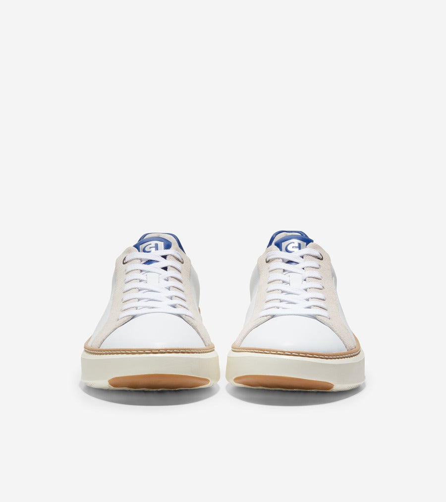 ColeHaan-GrandPrø Topspin Sneaker-c34227-Optic White-Pacific Blue