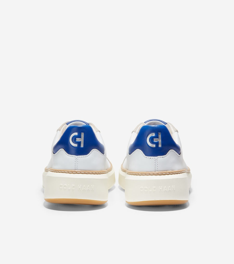 ColeHaan-GrandPrø Topspin Sneaker-c34227-Optic White-Pacific Blue