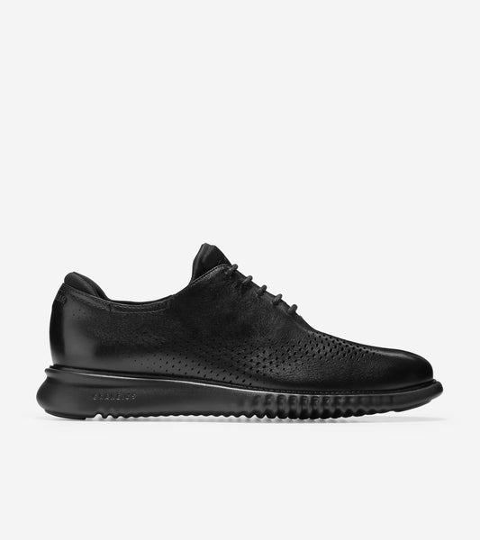 ColeHaan-2.ZERØGRAND Lined Laser Wingtip Oxford -c23832-Black Leather-Black