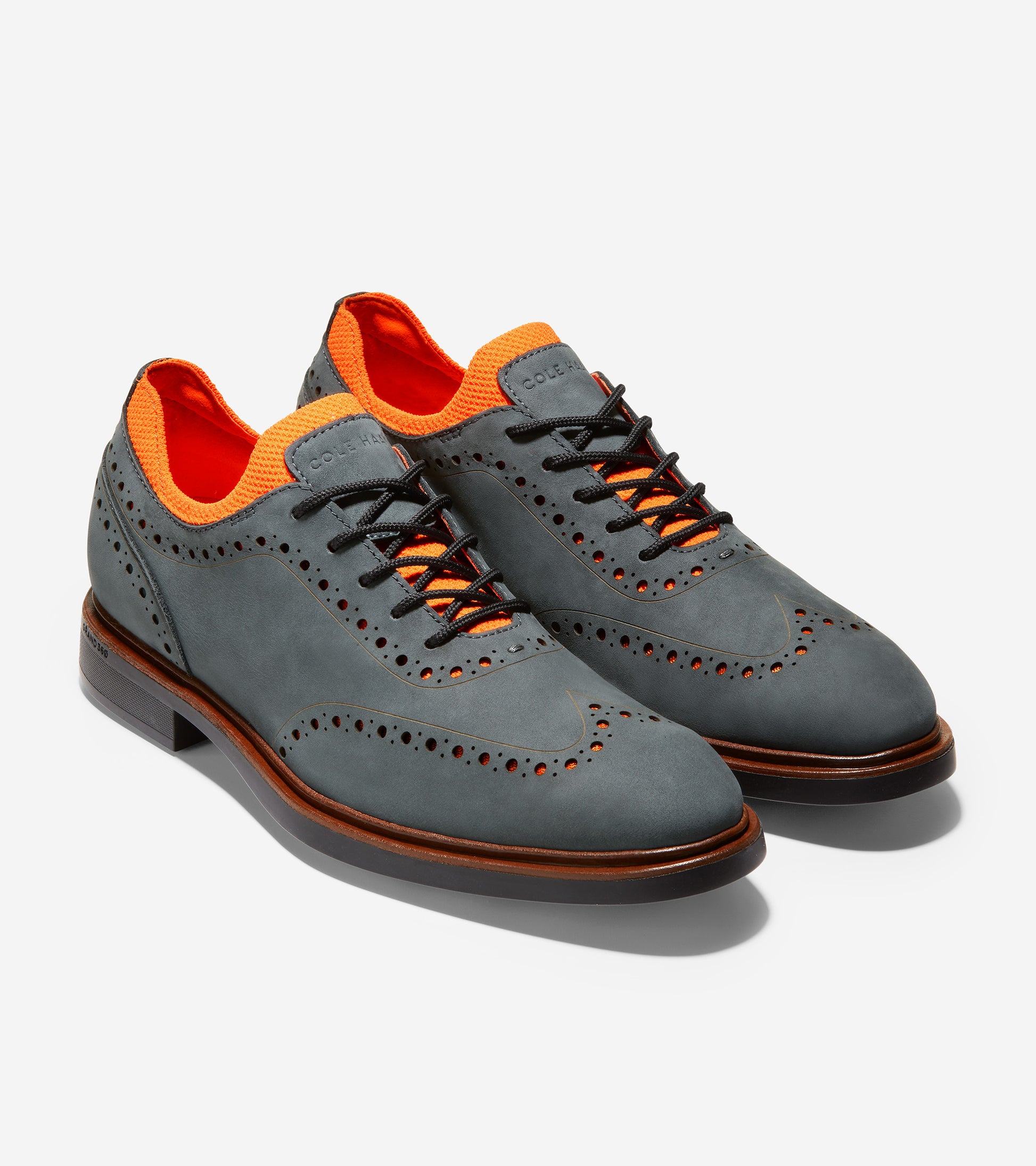 ColeHaan-Grand Ambition Olson Wingtip Oxford-c33385-Turbulence Nubuck/Orange