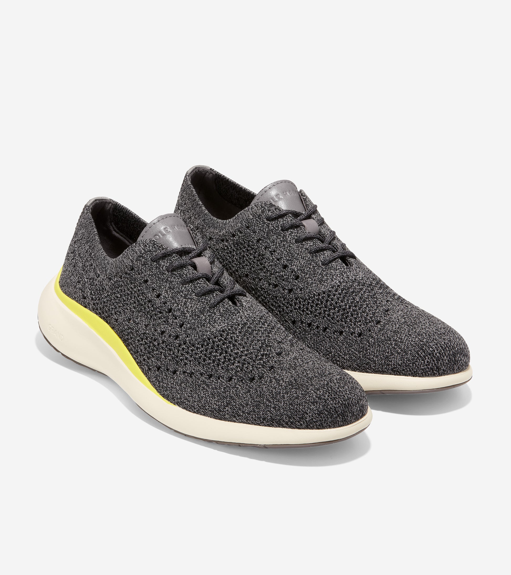 Grand Troy Wingtip Oxford-c33767-Black Knit